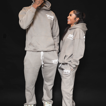 Heavy Fabric - Over Head Tracksuit ( Cloudy Grey )
